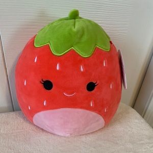 Strawberry 8” Squishmallow toy NWT hard to find